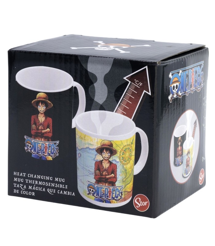 Caneca Cerâmica 325 ml Mudança de Cor One Piece