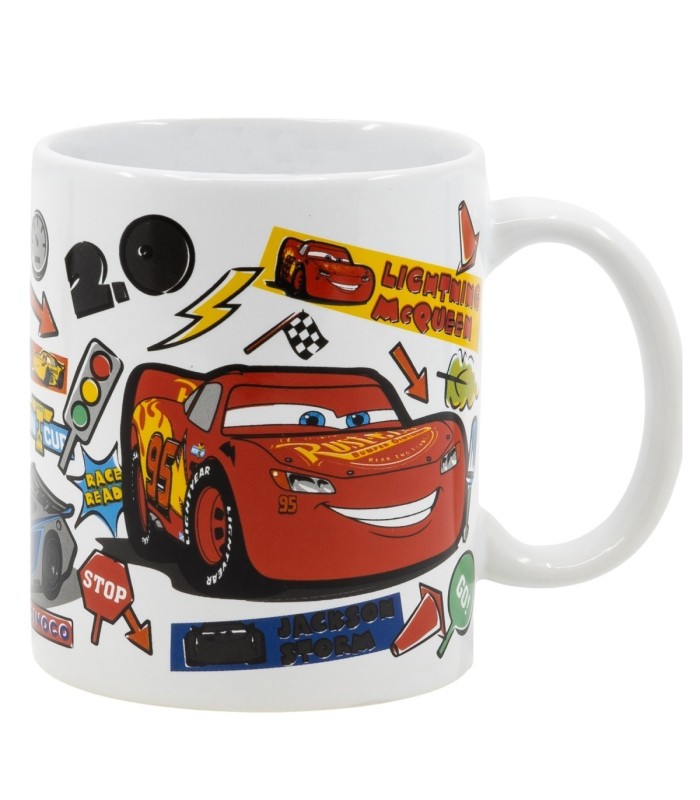 Caneca Cerâmica Cars 325 ml em Caixa
