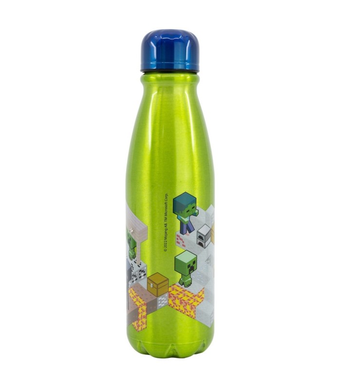Garrafa de Alumínio Infantil 600 ml Minecraft Isométrico