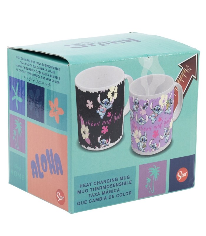 Caneca Cerâmica 325 ml Mudança de Cor Stitch & Angel