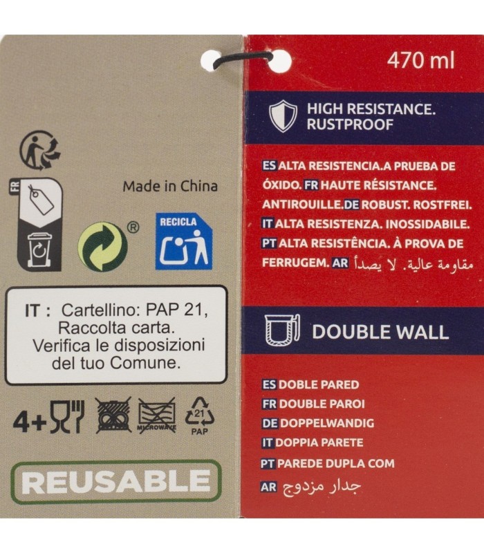 Caneca Harmony Dupla Parede com Tampa 470 ml Harry Potter