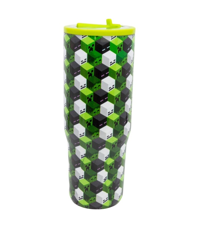Caneca Cool Sipper XL Aço Inoxidável 920 ML Minecraft