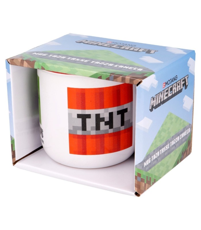 Caneca Cerâmica 400 ml Minecraft em Caixa de Presente