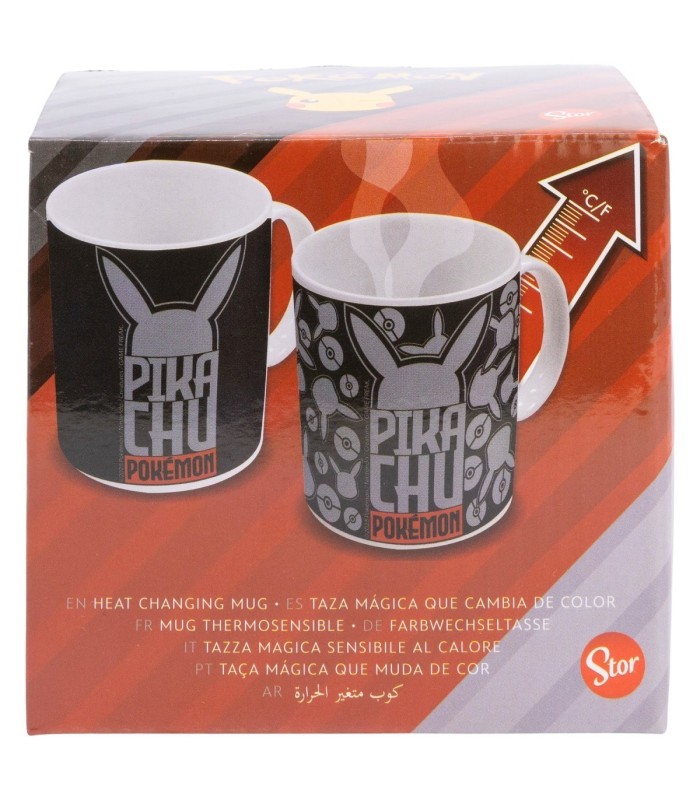 Caneca Cerâmica 325 ml Mudança de Cor Pokémon Metal Meltdown