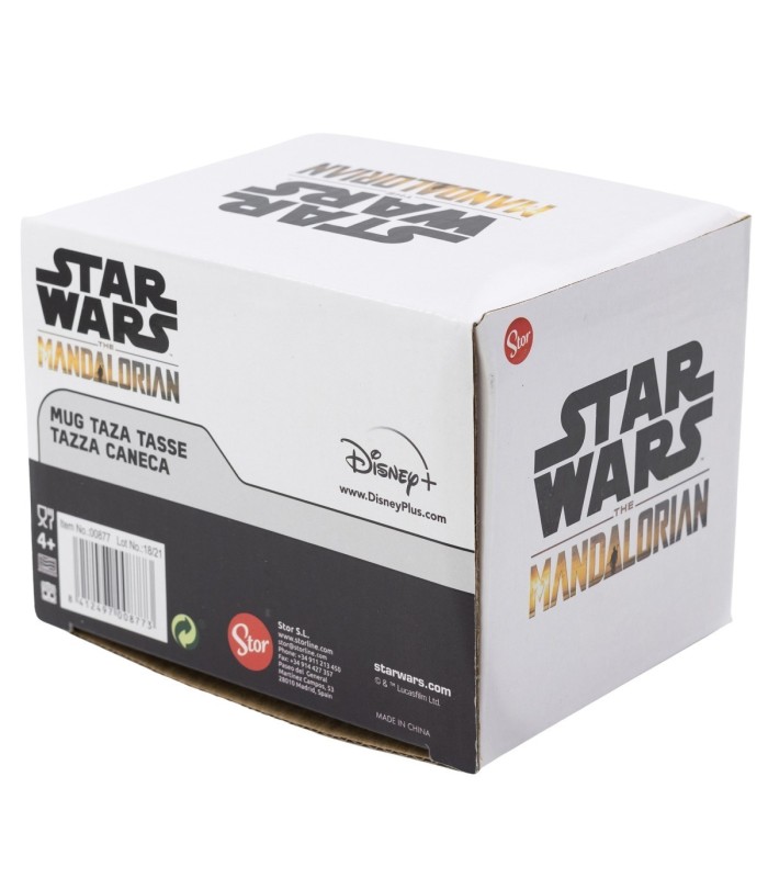 Caneca Cerâmica 400 ml The Mandalorian em Caixa de Presente