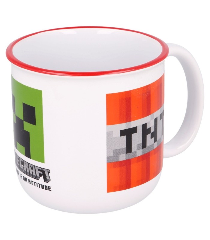 Caneca Cerâmica 400 ml Minecraft em Caixa de Presente