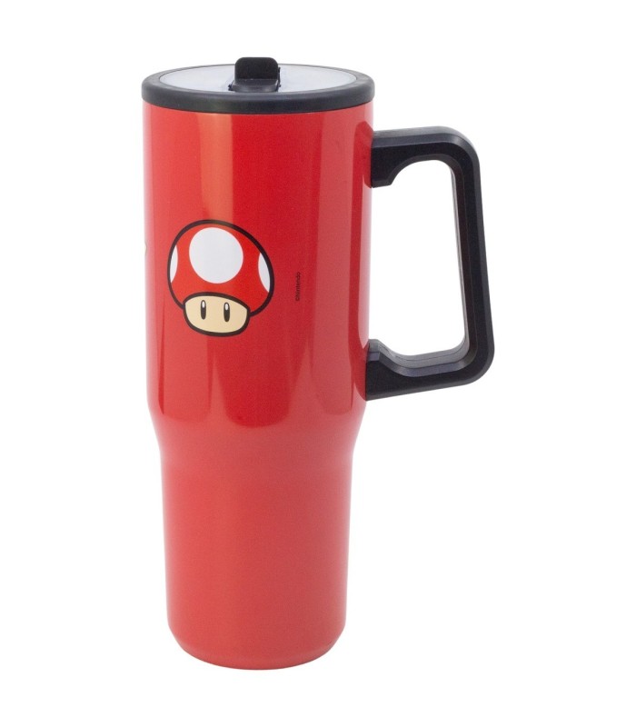 Caneca Cool Sipper XL Aço Inoxidável 920 ml Super Mario