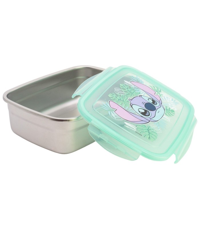 Sandwichera Rectangular Redondeada Stitch Aloha 1090ml