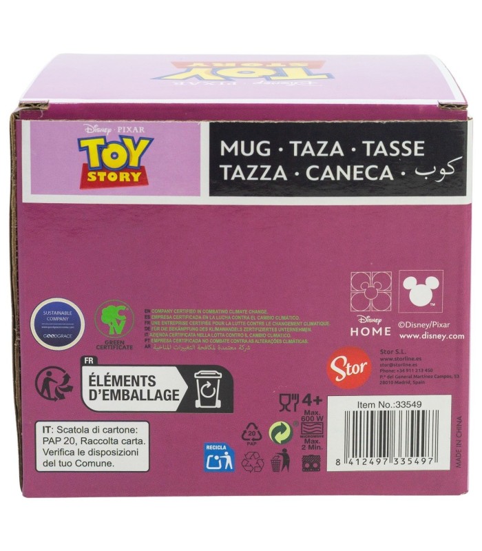 Caneca Cerâmica 325 ml Toy Story 3 Lotso em Caixa de Presente
