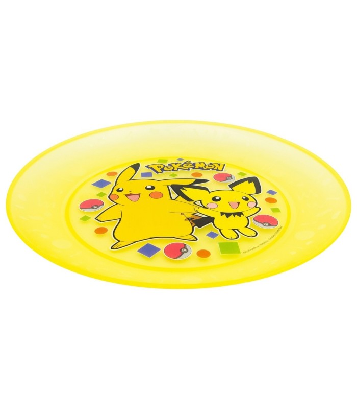 Conjunto 4 PCS Pratos Reutilizáveis Pokémon