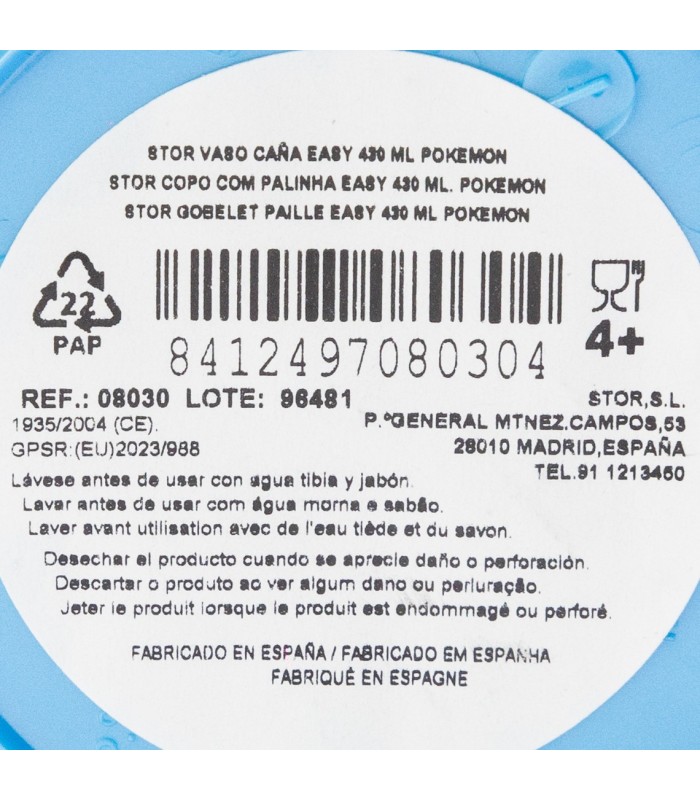 Copo Caña Easy 430 ml Pokémon Distorsion