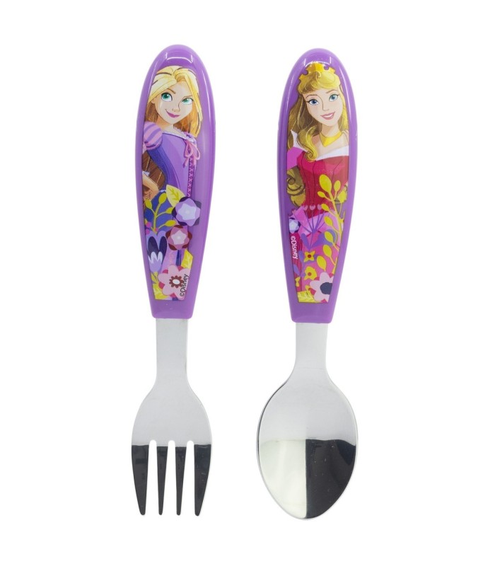Conjunto de 2 Talheres Metálicos Princesas – Disney