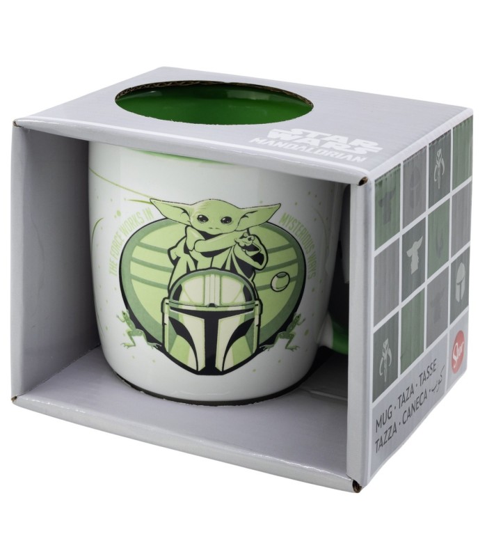 Caneca Cerâmica Elite 380 ml The Mandalorian em Caixa de Presente