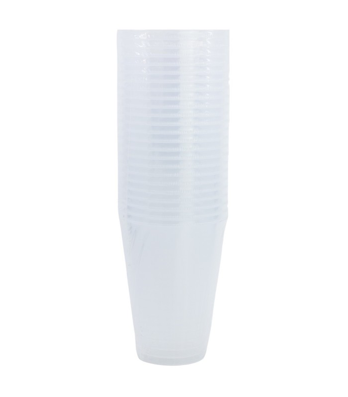 Lote de 24 Copos Reutilizáveis Transparentes 430 ml