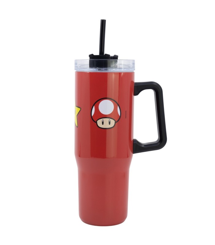 Caneca Térmica XL Super Mario 920 ml em Aço Inoxidável