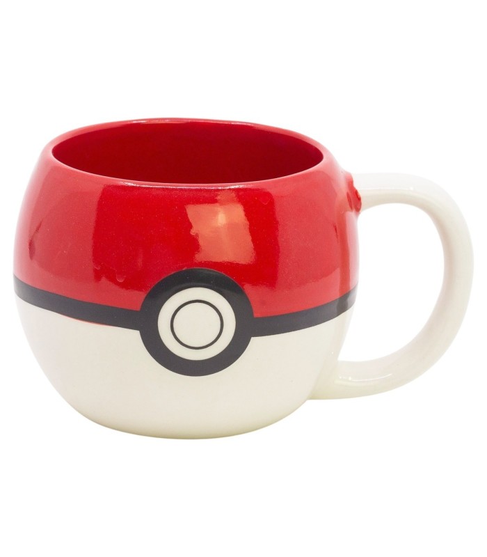 Caneca Cerâmica 3D 490 ML Pokémon Pokébola em Caixa de Presente