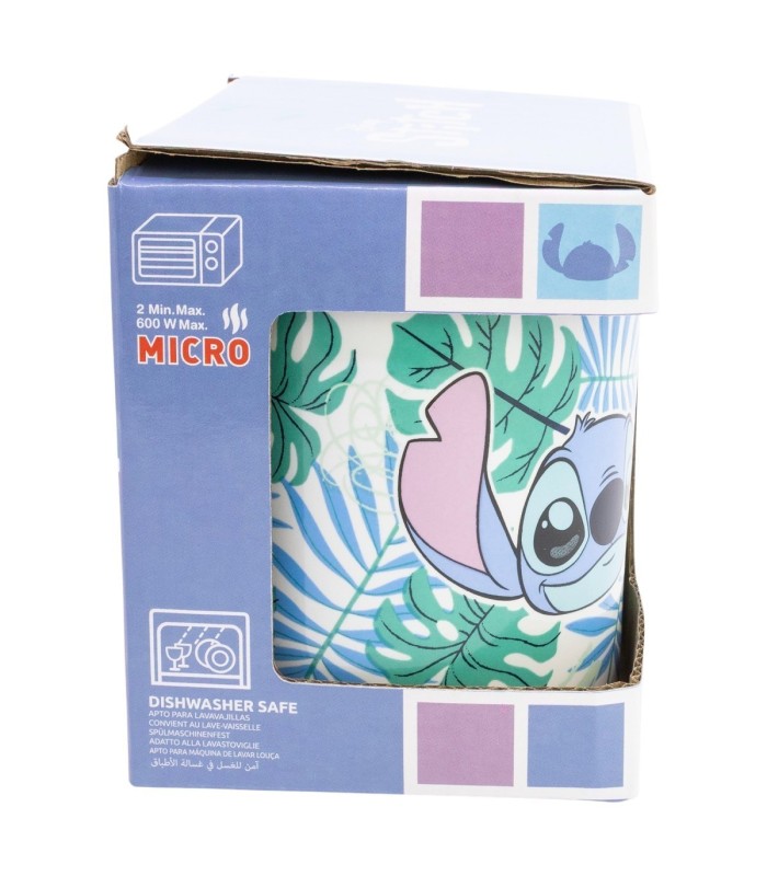 Caneca Cerâmica 325 ml Stitch Aloha em Caixa de Presente