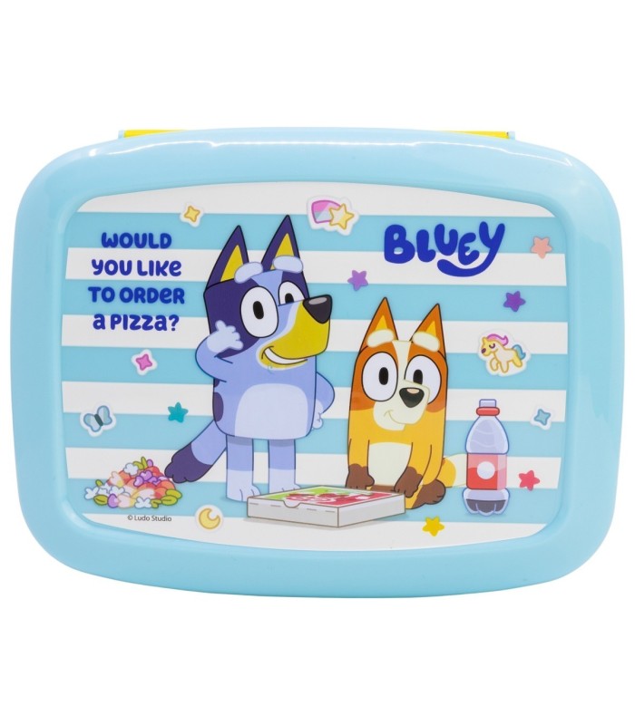 Fiambrera Bluey com Compartimentos - Prática e Divertida
