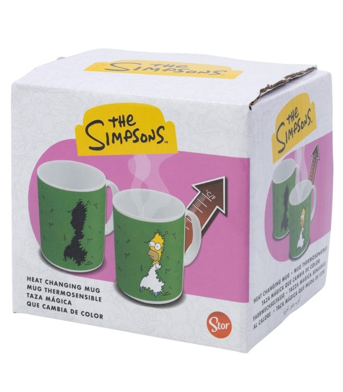 Caneca Cerâmica 325 ml Mudança de Cor Simpsons Homer