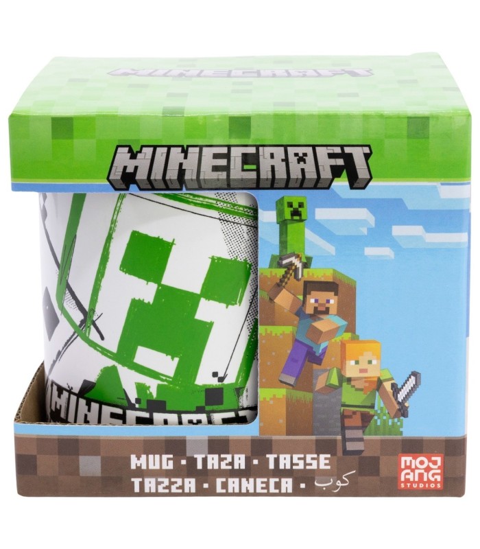 Caneca Cerâmica 325 ml Minecraft em Caixa de Presente