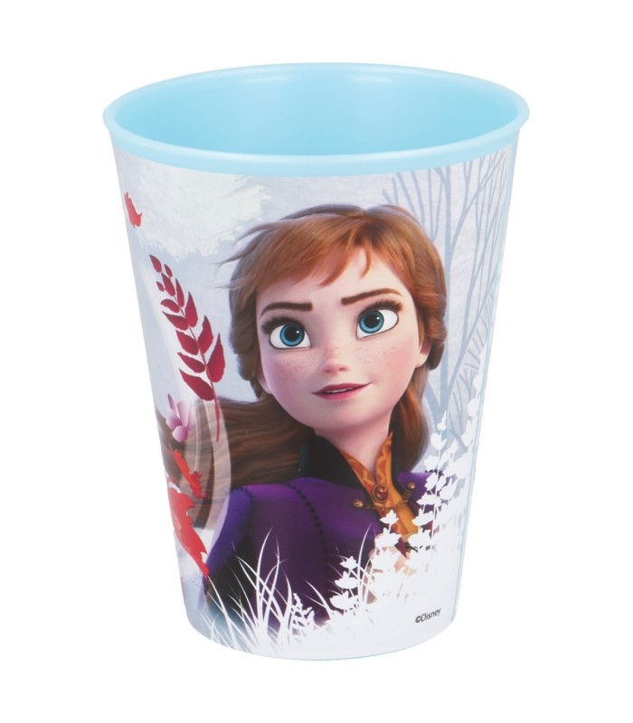 Copo Infantil Reutilizável 260 ML Frozen II Floresta Azul