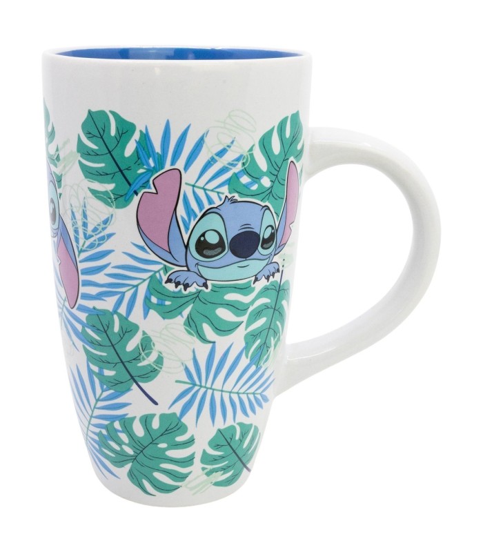 Caneca Cerâmica Latte 695 ml Stitch Aloha em Caixa de Presente