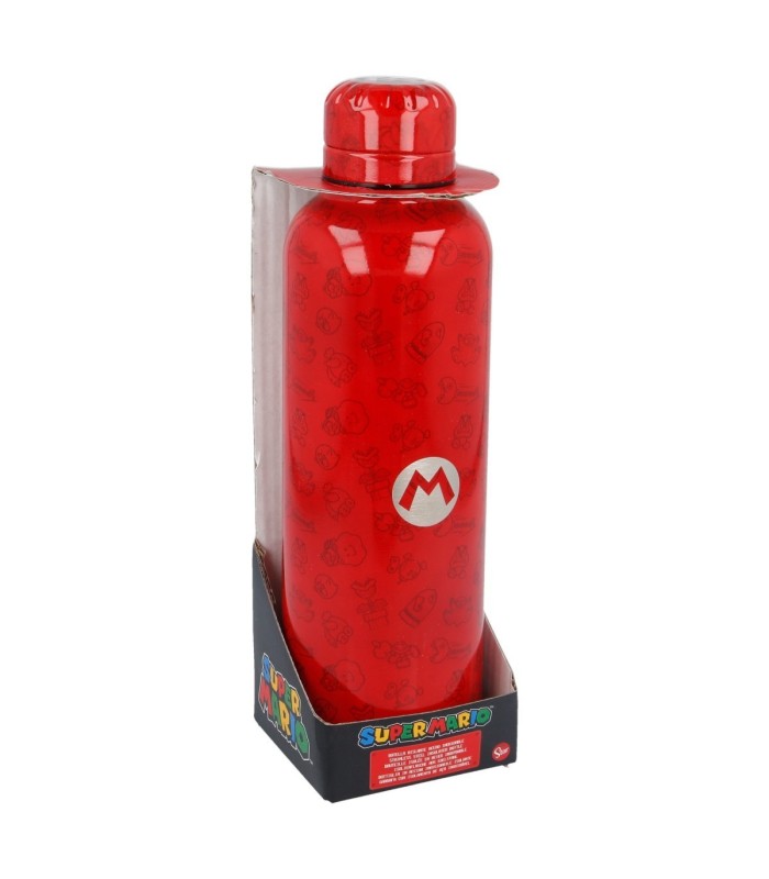 Garrafa Térmica Inox 515 ml Super Mario