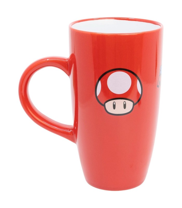 Caneca de Cerâmica Latte 695 ml Super Mario em Caixa de Presente