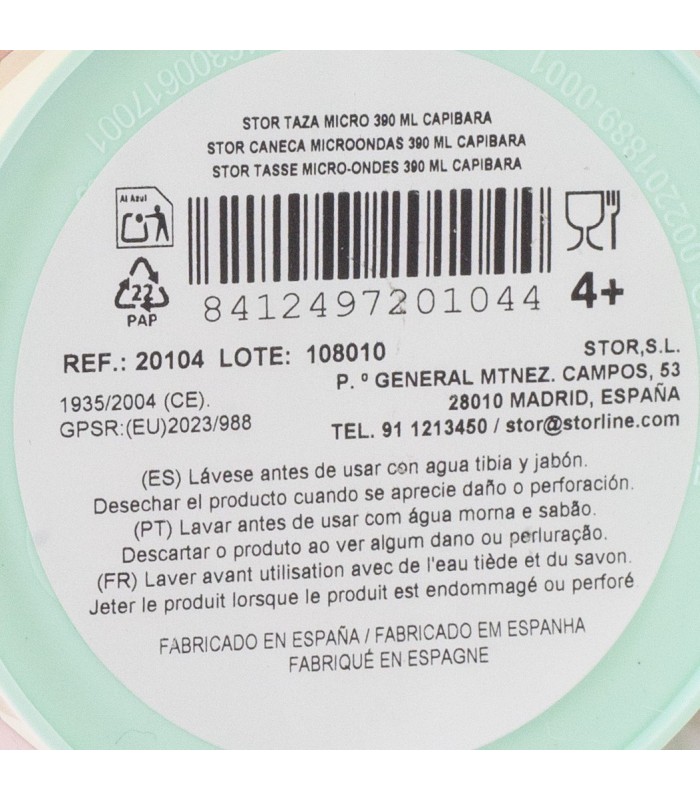 Caneca Micro 390 ML Capivara