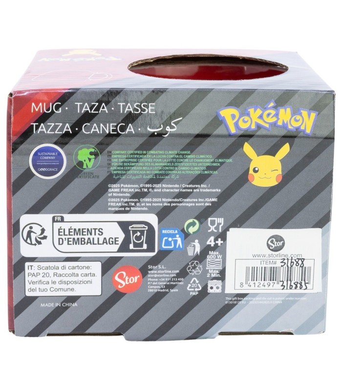 Caneca Cerâmica Elite 380 ml Pokémon Metal Meltdown