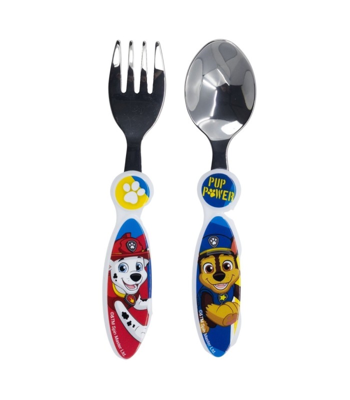 Conjunto de 2 Talheres Metálicos Patrulha Canina Pup Power