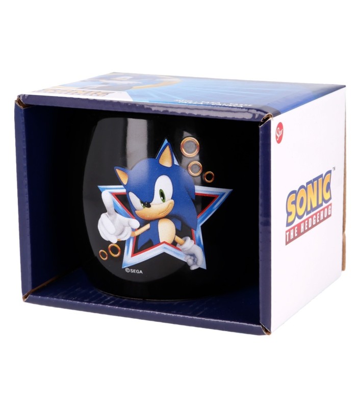 Caneca Cerâmica Sonic 380 ml em Caixa de Presente