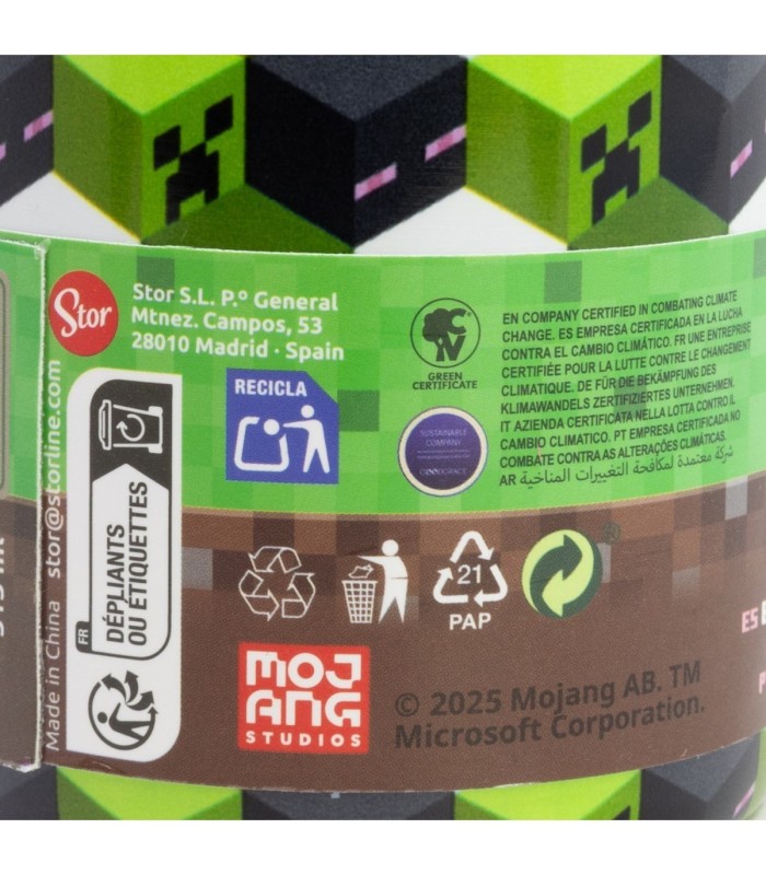 Garrafa Térmica Inox 515 ml Minecraft Iconicmono