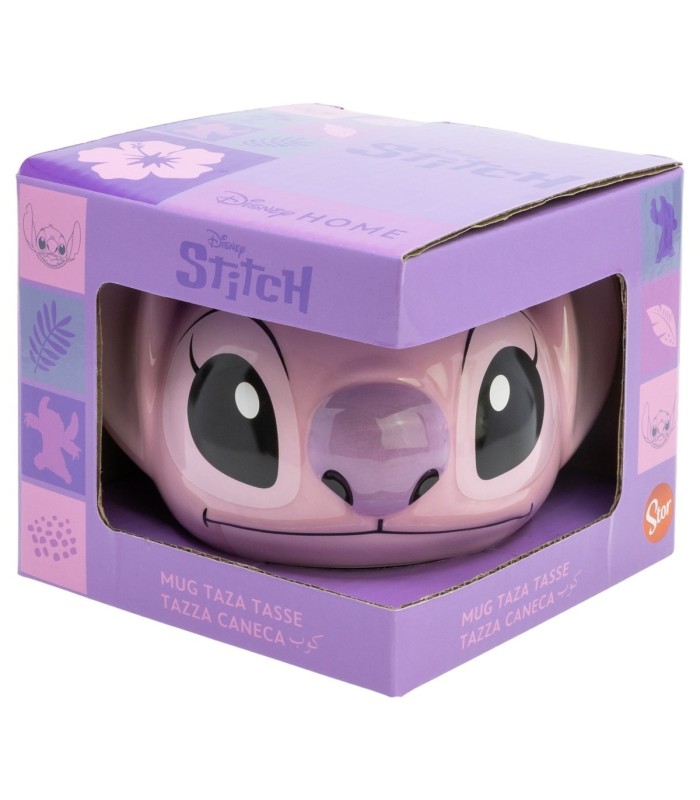 Caneca Cerâmica 3D Stitch em Caixa de Presente