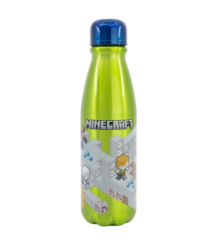 Garrafa de Alumínio Infantil 600 ml Minecraft Isométrico