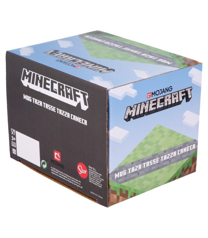Caneca Cerâmica 400 ml Minecraft em Caixa de Presente