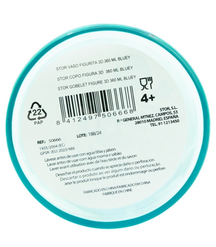 COPO FIGURITA 3D 360 ML BLUEY
