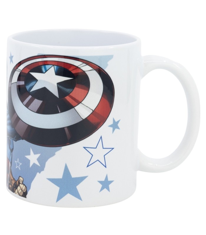 Caneca Cerâmica 325 ml Avengers Capitão América Escudo