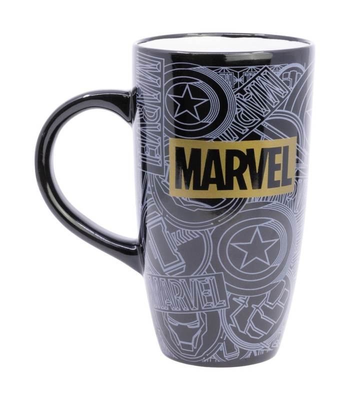 Caneca Cerâmica Latte 695 ml Marvel Golden Treasure