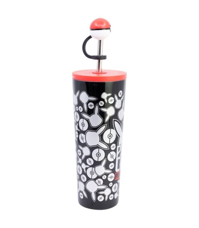 Copo Térmico Inox com Canudo 3D 770 ml Pokémon