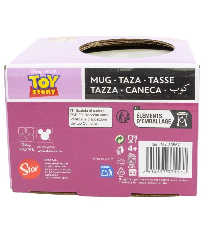 Caneca Cerâmica Pequeno-Almoço 400 ML Caixa Presente Toy Story 3 Lotso