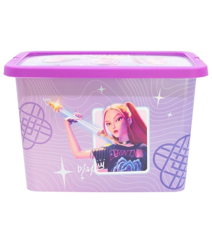 CAIXA DE ARMAZENAMENTO CLICK 7 L KPOP VIOLET HUNTRIX