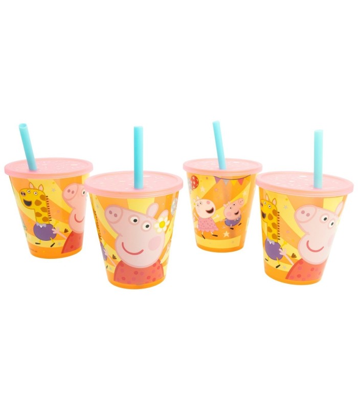 Conjunto 4 PCS Copos Peppa Pig 285 ML