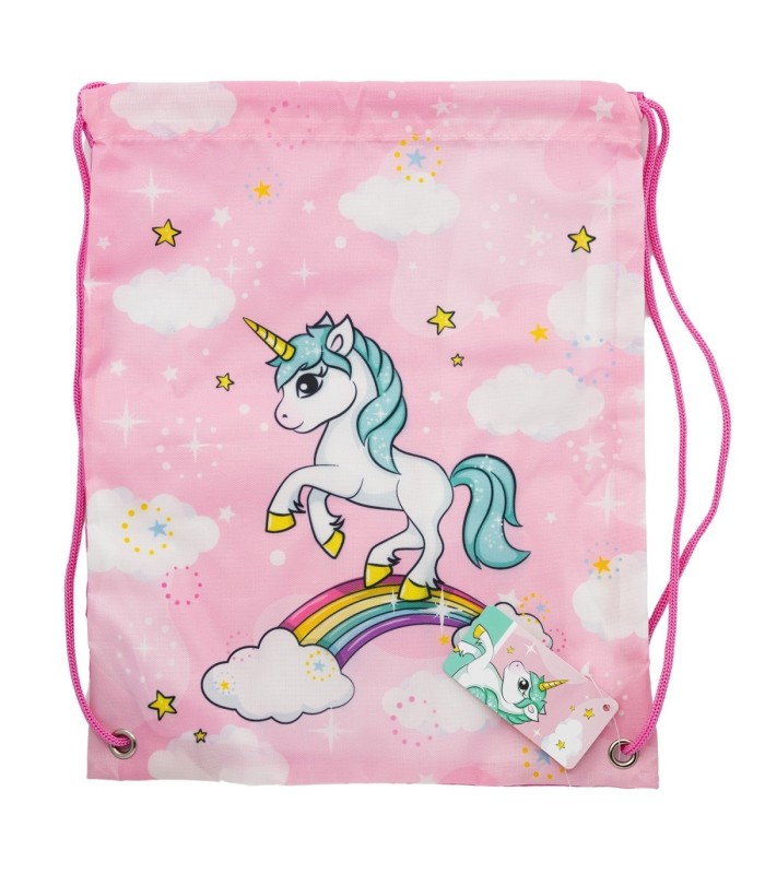 Bolsa Merenda Unicorn Rainbow