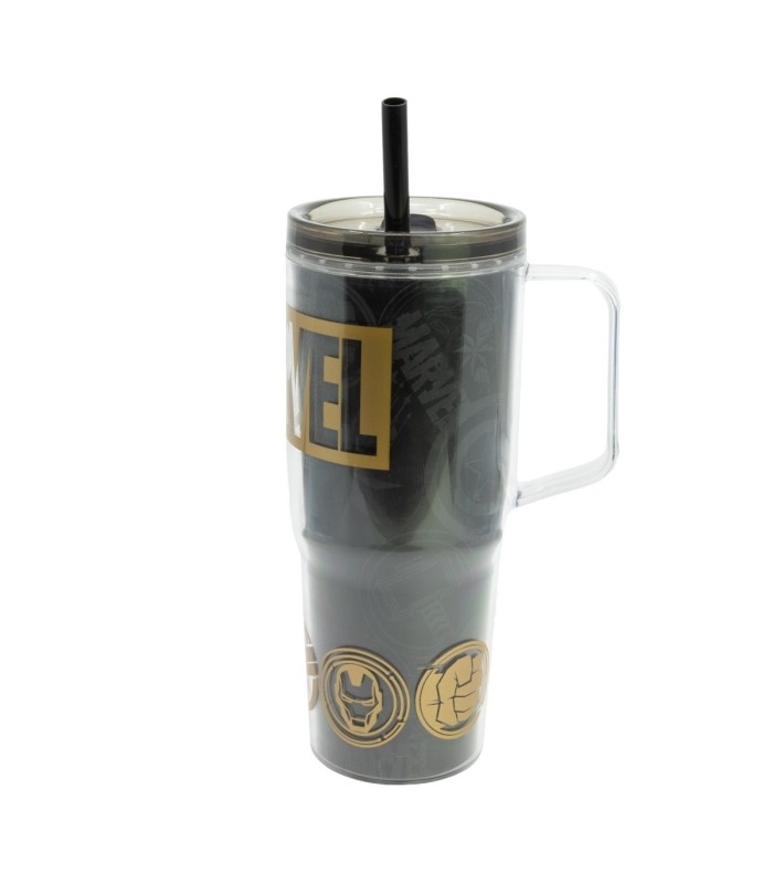 Caneca Cool Basic Dupla Parede 860 ml Marvel Golden Treasure