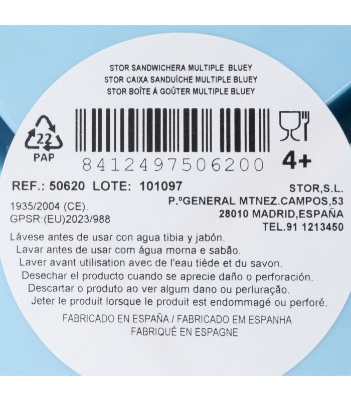 Fiambrera Múltipla Bluey – 3 Compartimentos